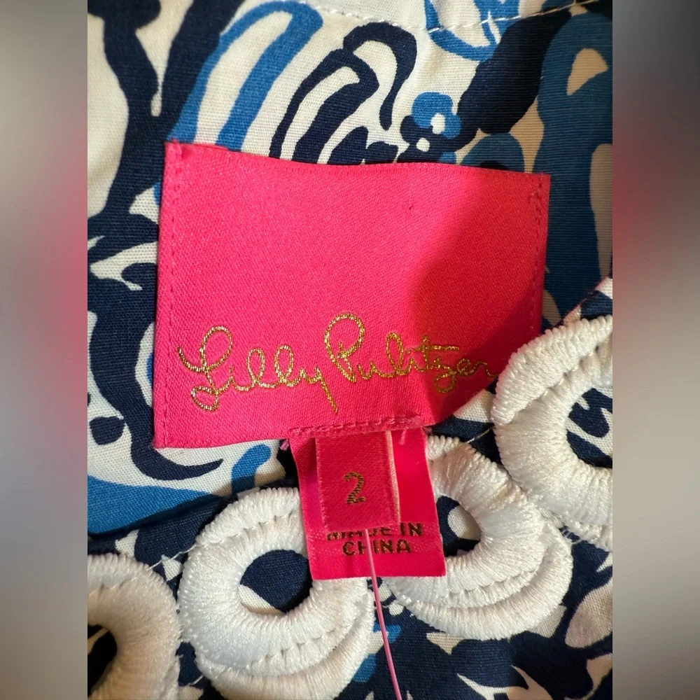 Lilly Pulitzer Blue Halter Sheath Mini Dress - Picture 5 of 9